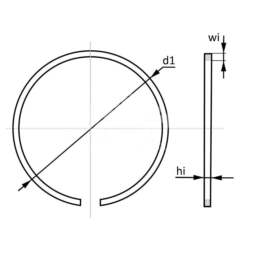 Поршневое кольцо турбокомпрессора MUZ9106
