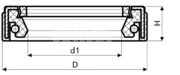 Сальник рулевой рейки HAZ0695