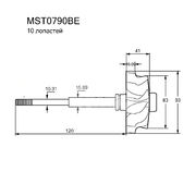 Вал турбокомпрессора MST0790