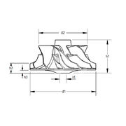 Крыльчатка турбокомпрессора MIT0465
