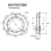 Геометрия турбокомпрессора MGT6072