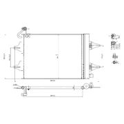 Радиатор кондиционера KRC1286