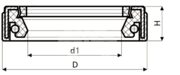 Сальник рулевой рейки HAZ0828RATG