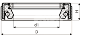 Сальник рулевой рейки HAZ1564
