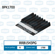 Ремень поликлиновой RRB1543