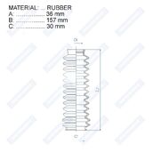 Пыльник рулевой рейки RDZ0256MG