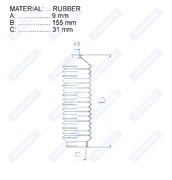 Пыльник рулевой рейки RDZ0255MG