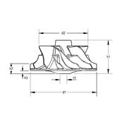 Крыльчатка турбокомпрессора MIT0860