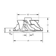Крыльчатка турбокомпрессора MIT0723