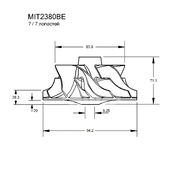 Крыльчатка турбокомпрессора MIT2380