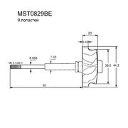 Вал турбокомпрессора MST0829